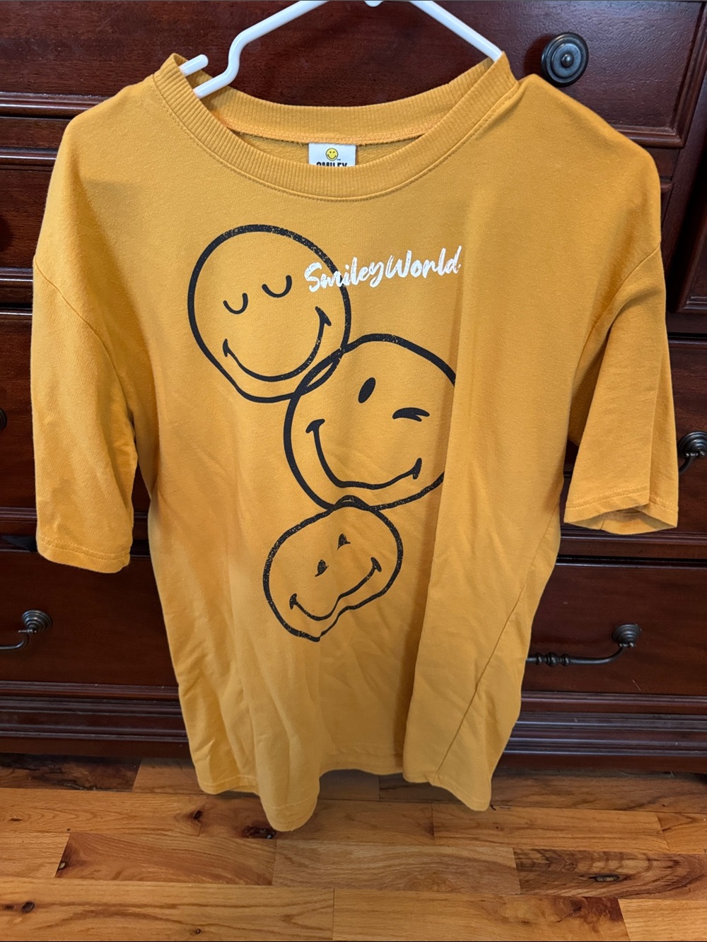 SmileyWorld Mustard Short Sleeve Graphic Tee